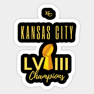 Kansas City LVIII Championship Tee Sticker